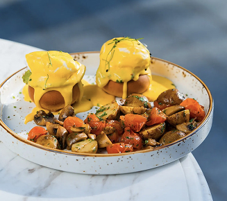 plate of Eggs Benedict