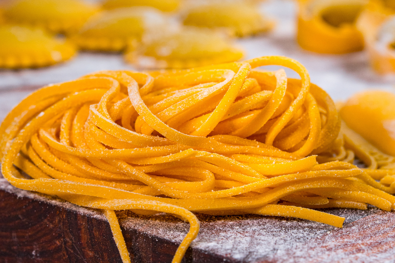 hand made raw pasta